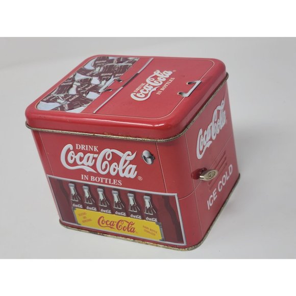 Vintage Coca Cola Music Box‎ Tins By Country Seams "The Coke Song" - Picture 1 of 11
